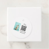 動物シンプル名詳細QRコード追加文字写真 フェイバータグ (インサイチュ)