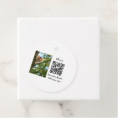 動物シンプル名詳細QRコード追加文字写真 フェイバータグ (インサイチュ)