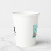 動物シンプル名詳細QRコード追加文字写真 紙コップ (右)