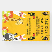 動物ジャングルサファリプレイセンター 横断幕 (横)