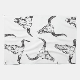 動物スカル キッチンタオル