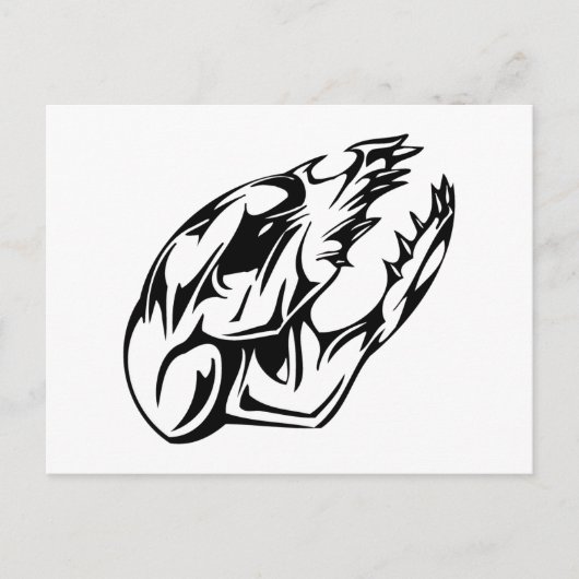 動物スカル ポストカード (正面)