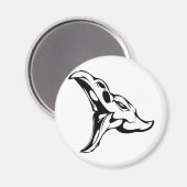 動物スカル マグネット (正面/裏面)