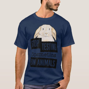 動物ストップの化粧品のテストAnimal Rights 558 Tシャツ