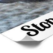 動物ストップの残虐行為は茶色の豚とビーガンする ポスター (角)