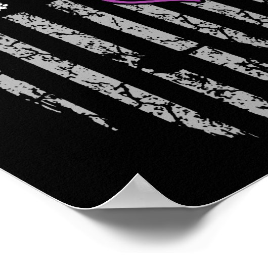 動物ストップ残虐行為Usa国旗の愛人 ポスター (角)