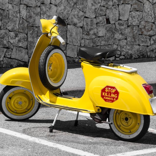 動物ストップ殺し、ビーガン活動 シール