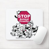 動物ストップ虐待 マウスパッド (マウス)