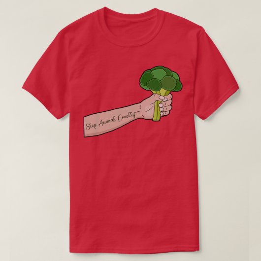 動物ストップ虐待 Tシャツ (デザイン正面)