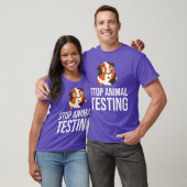 動物ストップ試験ギニア豚ハムスター齧歯動物 Tシャツ (ユニセックス)