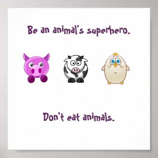 動物スーパーヒーロー ポスター (正面)