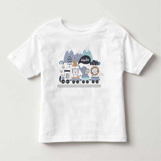 動物チョー列車 トドラーTシャツ (正面)