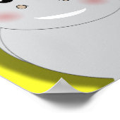 動物テーマハッピーバースデーパーソナライズされたバナー ポスター (角)