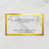 動物トリマー |ペットサービス 名刺 (裏面)