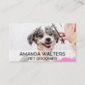 動物トリマー |犬のヘアカット 名刺 (正面)