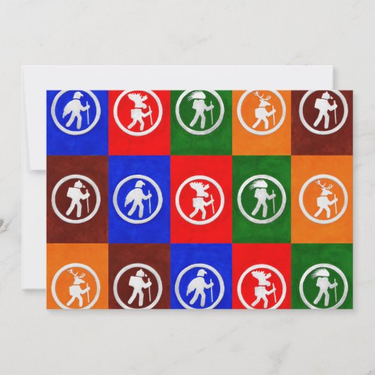 動物トレイルマーカーフラットカード (正面)