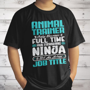 動物トレーナー職業タイトル職業トレーニンおもしろいグ Tシャツ
