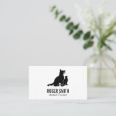 動物トレーナー | 猫好き 名刺 (スタンド正面)