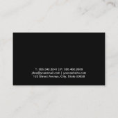 動物トレーナー | 猫好き 名刺 (裏面)