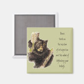 動物トーテム、クマ自然、スピリットガイド マグネット (正面/裏面)