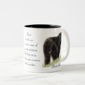 動物トーテム、スピリチュアル、インスピレーション勇気付けられる ツートーンマグカップ (正面右)
