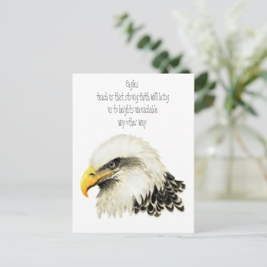 動物トーテム、スピリチュアル、インスピレーション勇気付けられる ポストカード (スタンド正面)