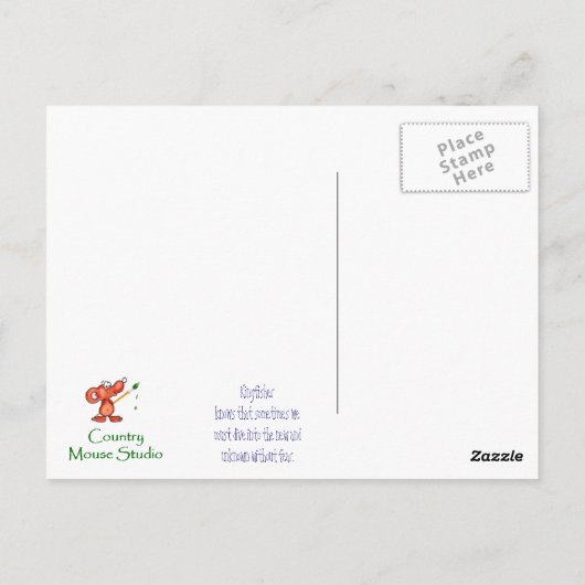 動物トーテム、スピリチュアル、インスピレーション勇気付けられる ポストカード (裏面)