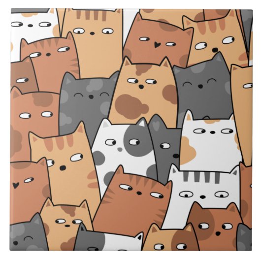 動物ドードルアート タイル (正面)