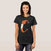 動物ネコCスクールチャイルド Tシャツ (正面フル)