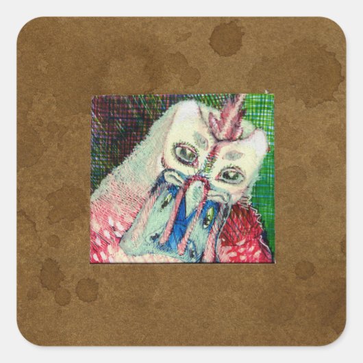 動物ハイブリッド3 スクエアシール (正面)