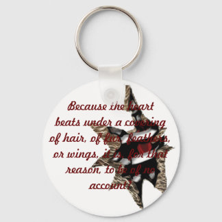 動物ハートキーリング キーホルダー