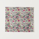 動物パターンのバラ タペストリー (正面(横))