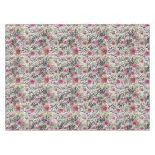 動物パターンのバラ テーブルクロス (正面(横))