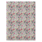 動物パターンのバラ テーブルクロス (正面)