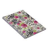 動物パターンのバラ ノートブック (右側)