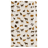 動物パターン1 スモールペーパーバッグ (裏面)