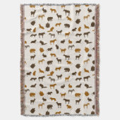 動物パターン1 スローブランケット (正面縦)