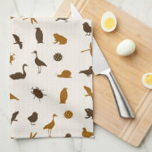 動物パターン2 キッチンタオル (四つ折り)