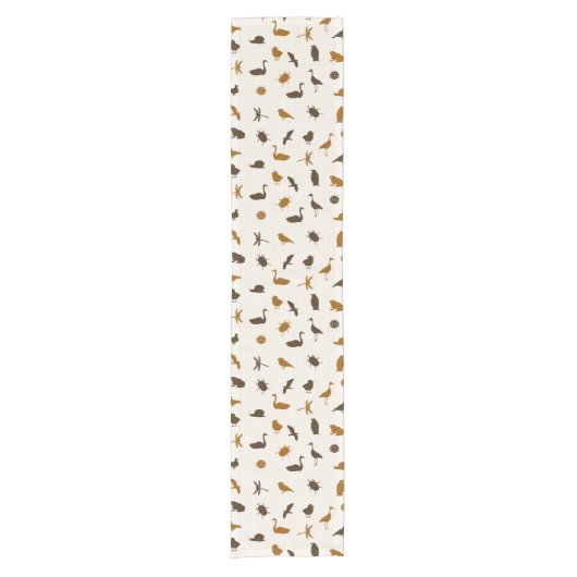 動物パターン2 ショートテーブルランナー (正面)