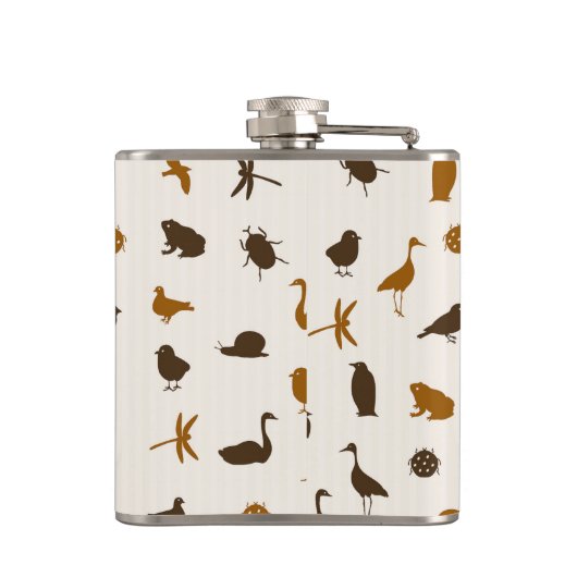 動物パターン2 フラスク (裏面)