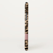 動物パターン、茶色、ピンク、モノグラム Case-Mate iPhoneケース (裏面/右)