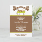 動物パルのベビーシャワー招待状 招待状 (スタンド正面)