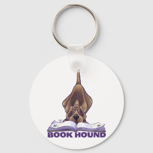 動物パレードのブックハウンド キーホルダー (正面)