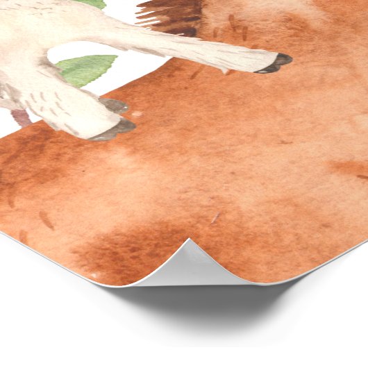 動物パレードへようこそ赤ちゃんシャワー ポスター (角)