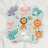 動物パレードメッセージカード フェイバータグ (裏面)