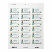 動物パレード動物園ベビーシャワー住所 シールAPK ラベル (フルシート)