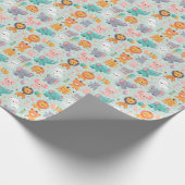 動物パレード包装紙 ラッピングペーパー (角)