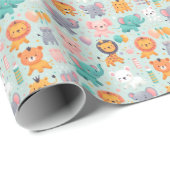 動物パレード包装紙 ラッピングペーパー (ロールコーナー)