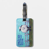 動物パレード羊 ラゲッジタグ (裏面縦)