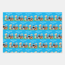 動物パーソナライズされた園誕生日緑の葉